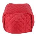 Polyester Quilted Four Slice Toaster Appliance Dust-proof Cover (red)