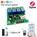 Zigbee Tuya Smart 4ch Relay Module Work with Alexa Google Home