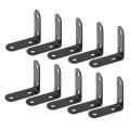 40 Pcs 50 X 50mm Right Angle Brackets L Shaped for Shelves Wood Joint