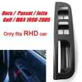 Rhd Car Master Window Switch Control Panel Bezel for Golf Black Rhd
