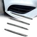 Front Fog Lamps Cover Grille Strips Sticker Decoration for Mercedes