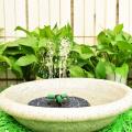 6w Seven Colors Solar Fountain Pump Nest Fountain for Various Scenes