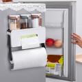 Spice Rack for Refrigerator Kitchen Storage Rack Paper Holder White