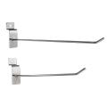 25 X Slatwall Single Hook Pin Shop Display Fitting Prong Hanger 150mm