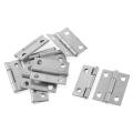 Rectangle Folding Closet Cabinet Door Hinge Hardware 1.5inch 10 Pcs