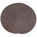 Round Braided Placemats Set Of 6 Table Mats 15 Inch(brown)