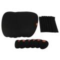 Heat-resistant Placemats -contains Coasters and Cutlery Bag Black