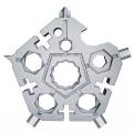 23 In 1 Combination Tool Five-pointed Snowflake Wrench (silver)