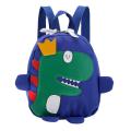 Kindergarten Bag 3d Cartoon Dinosaur Backpack New Boy Girl Bag Blue