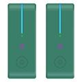2pcs Air Purifier for Home Cleaner Mini Air Ionizer,green Eu Plug