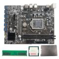 B250c Btc Mining Motherboard with G3900 Cpu+ddr4 4gb 2666mhz Ram