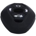 3 Button Remote Key Fob Silicone Case Cover for Bmw E46 E39 Black