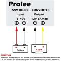 8v-40v Step Down to 12v 6a 72w,voltage Regulator for Led Power