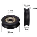 5 Pcs 626zz U Groove Guide Pulley 6278mm Ball Bearing for 3d Printer