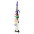 8 Tones Simulation Saxophone Toy Props for Children Party Toy Silver