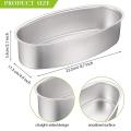 4 Pieces Oval Cheesecake Pan 4 Inch and 8 Inch for Oven and Baking
