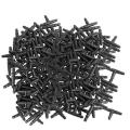 Universal Barbed Tee Fittings 300pcs, Fits 1/4 Inch Drip Tubing