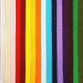 Satin Ribbon Single Face Solid Color Fabric Satin Ribbon Set, C