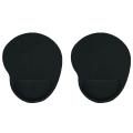 2 Pack Black Wrist Mouse Pad, with Wrist Support and Sponge Support
