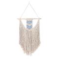 Macrame Woven Tapestry with Tassel for Apartment Dorm Room Decoration