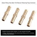 4 Thickened Brass Tracheal Butt Joints Straight-through Inline Two
