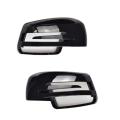 Bright Black Rear Mirror Shell Cover Caps for Mercedes Benz W176 D