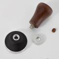 51mm Coffee Tamper Wooden Handle Tool with Stainless Steel Flat Base