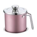 Bacon Grease Container 1.6l Cooking Oil Storage Can(pink)