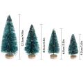 34 Pcs Mini Christmas Tree Snow Frost Tree Diy Craft Decorations