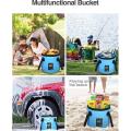 Collapsible Bucket with Handle Portable Lightweight Outdoor Basin