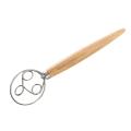 3pcs Mixing Whisk Tools for Kitchen Baking Wooden Handle Manual Mixer