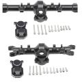 For 1/24 Rc Metal Front & Rear Axle Diff Cover Upgrade Accessories