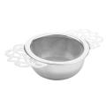 Tea Strainers with Drip Bowls (2-pack) Stainless Steel Tea Strainers