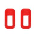 Car Safety Seat Fixing Buckle Trim Cover Stickers Accessories Red
