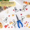 48pcs Swivel Lobster Claw Clasp with D Rings for Sewing Craft Project