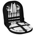 Camping Tableware Set Portable Fork Spoon Plate and Tableware
