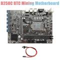 B250c Btc Motherboard+switch Cable Ddr4 Msata Eth Miner Motherboard