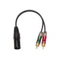 Dc3.5 Two Monobalance Copper Audio Cable Goldplated Male Head Xlr