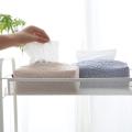 Nordic Creative Rose Decor Tissue Box Napkin Paper Towels Car (blue)