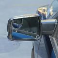 Car Rearview Mirror Rain Eyebrow for Dodge Ram 2018-2022,carbon Fiber