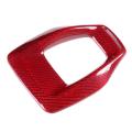 Car Real Carbon Fiber Center Console Gear Shift Panel Plate Cover