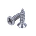 100x Stainless Steel Flat Head Self-tapping Screw 12x3mm Silver