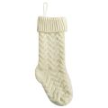 46cm Christmas Socks, Ornaments Knitted Woolen Ornaments Gift White