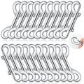 Double Ended Bolt Snaps Hooks Zinc Alloy Trigger Chain Metal 20pcs