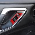 Car Soft Carbon Fiber Glass Lift Switch Cover Trim for Nissan Gtr R35