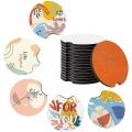 Sublimation Car Coasters Blanks, Sublimation Heat Transfer Rubber