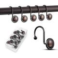 Shower Curtain Hooks Oil Rubbed Bronze,shower Curtain Rings,16 Pcs