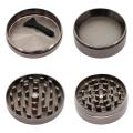 4-layer Spice Herb Grinder Zinc Alloy with Pollen Collector -gray
