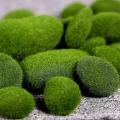 22 Pieces 2 Sizes Artificial Moss Rocks Green Moss Covered Stones