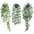 Artificial Hanging Plants,3 Pack Fake Hanging Plants Potted Greenery